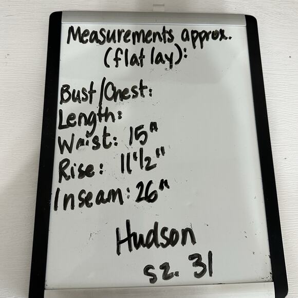 Hudson Jeans Women Size 31 Noa Stellar High Rise Straight Crop Black Wash - Picture 11 of 11